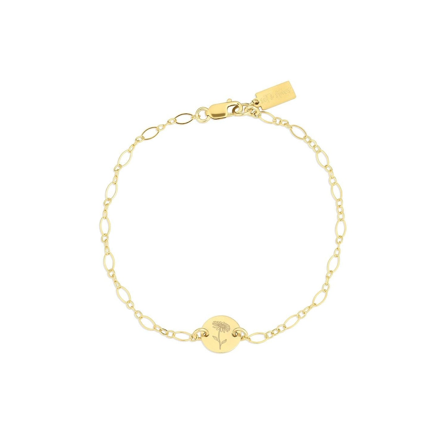 Lily Birth Flower Bracelet