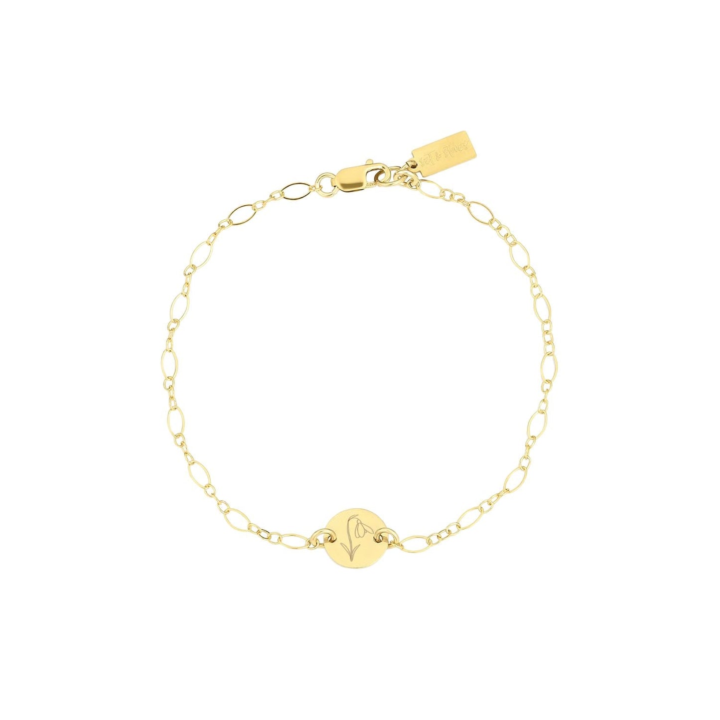 Lily Birth Flower Bracelet