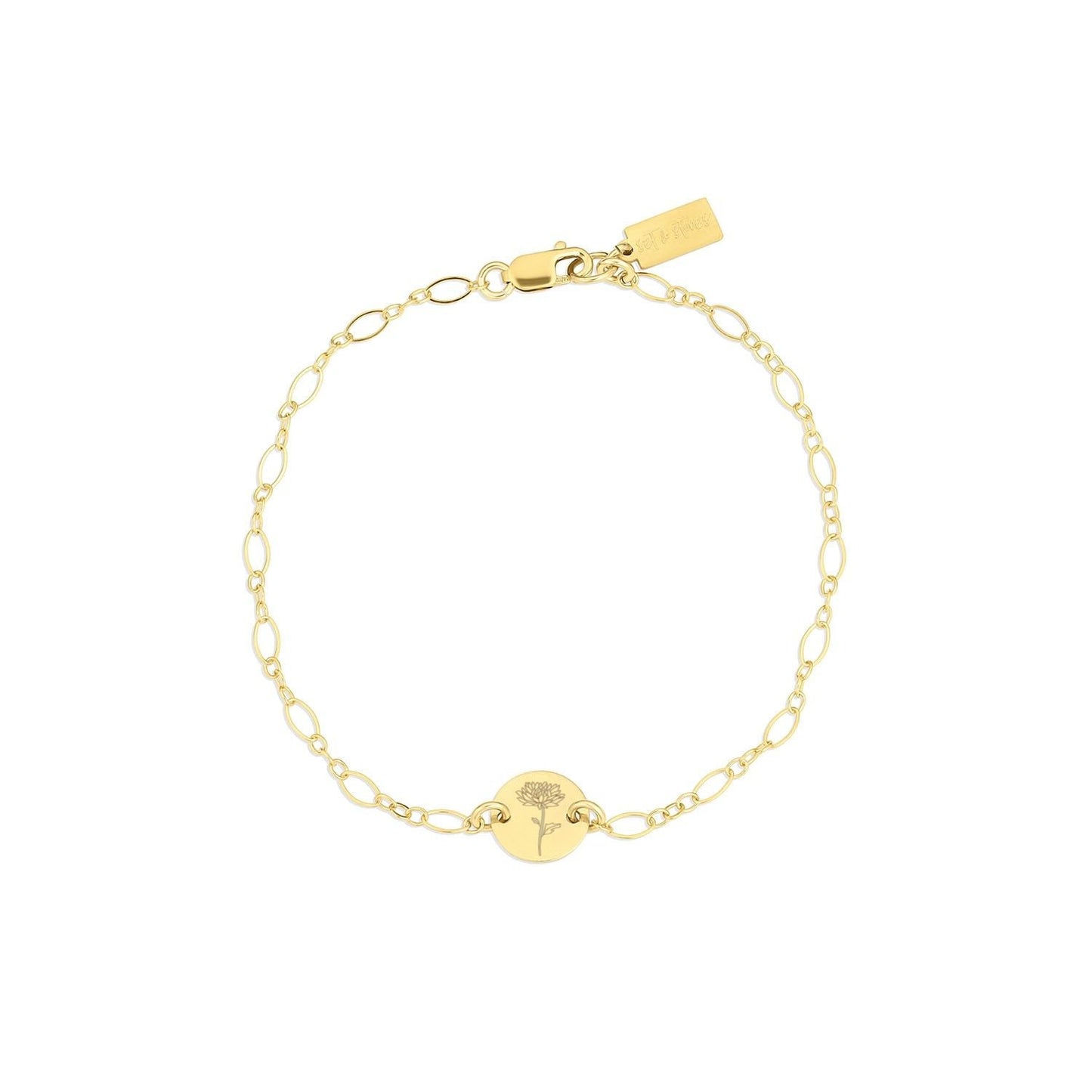 Lily Birth Flower Bracelet